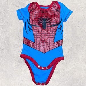 Marvel Spider-Man Onesie Cosplay Superhero Bodysuit Size 0/3 months